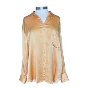 Maison Essentiele Silk Button Down Top